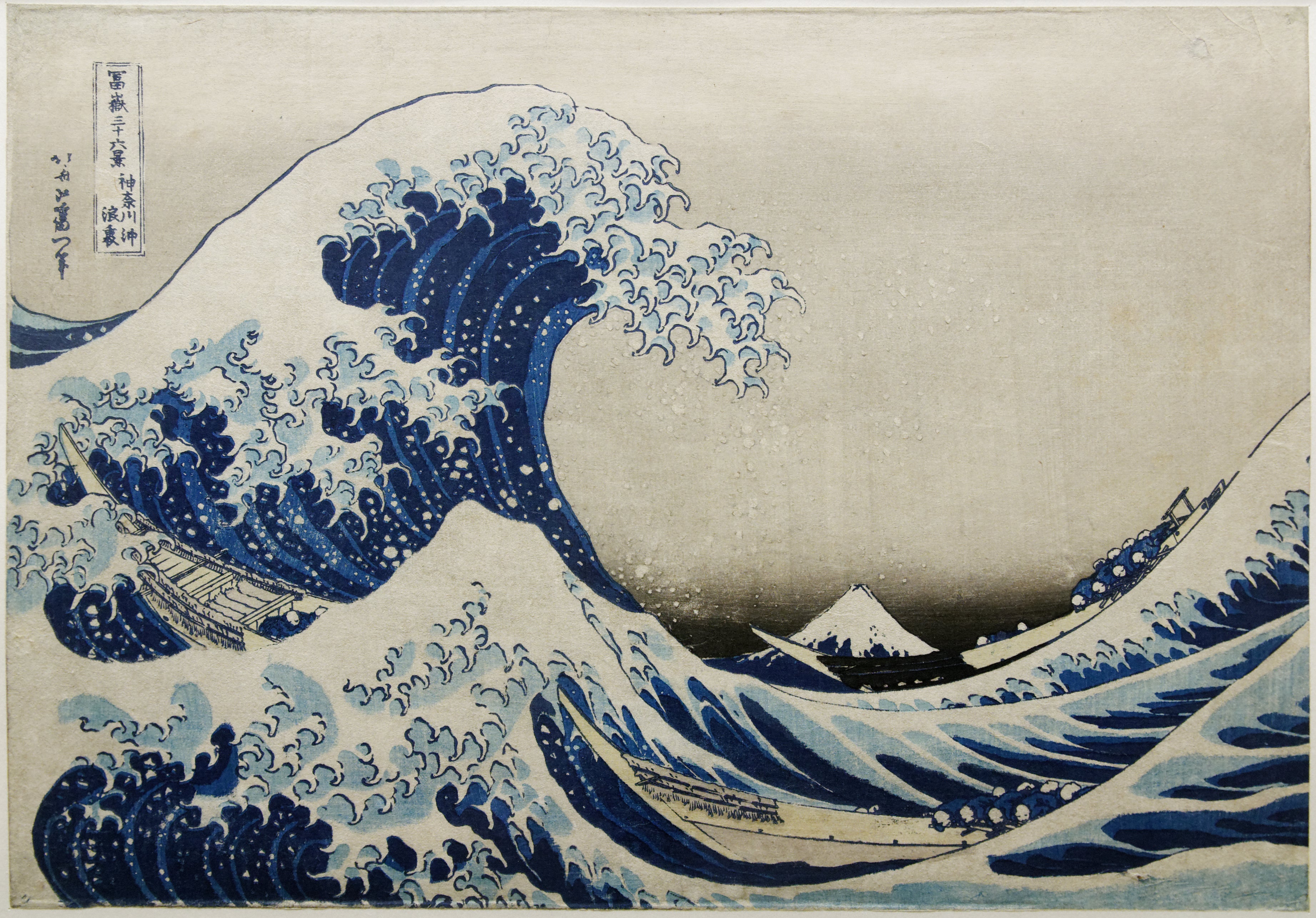 葛飾北斎　織絵画 浮世絵師・葛飾北斎の代表作を子どもが「夜」のぬりえにしてみたら