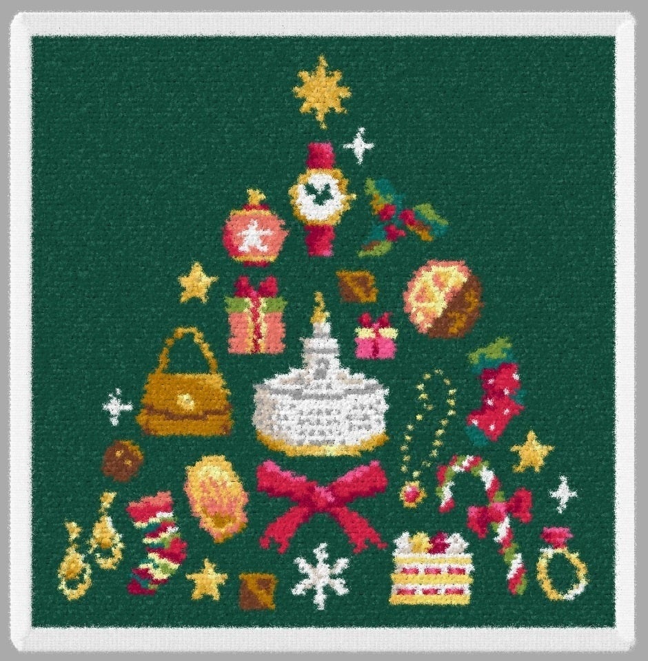和光限定 フェイラー　別注　ハンカチ　クリスマス　グリーン　同色2枚セット 画像】和光×フェイラーの限定ハンカチが発売。ホリデー気分満点の