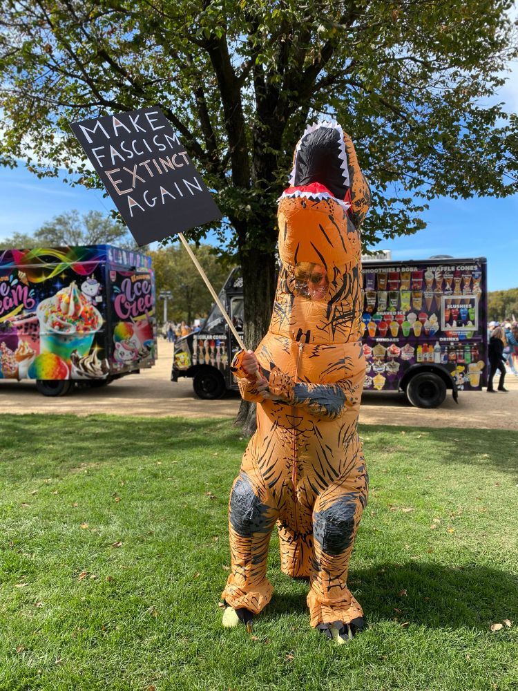 Rahh! Antifa are dinosaurs!