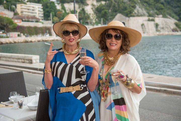 Joanna Lumley and Jennifer Saunders in Absolutely Fabulous: The Movie