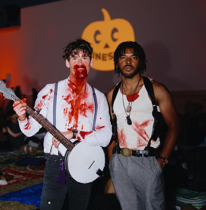 "Sinners" fans dressed up in cosplay on Friday for the film's Cinespia cemetery screening in Los Angeles.