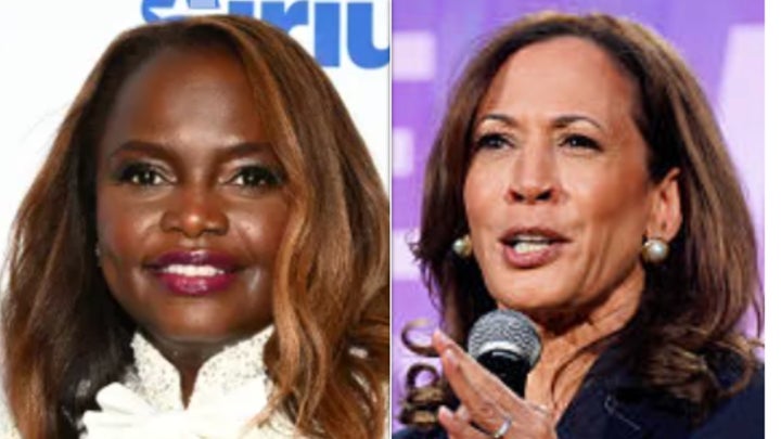 Karine Jean-Pierre, left, questioned Kamala Harris' election chances due to still-present racism in America.