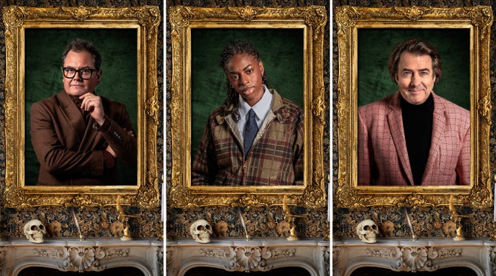 BBC Dismisses Popular Celebrity Traitors Fan Theory 2 Notice that Alan Carr, Cat Burns and Jonathan Ross' portraits all appear above a skull ornament