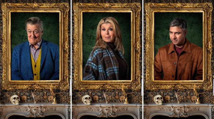 BBC Dismisses Popular Celebrity Traitors Fan Theory 4 The same skull from Alan, Cat and Jonathan's pictures was seen next to portraits of Stephen Fry, Kate Garraway and Nick Mohammed