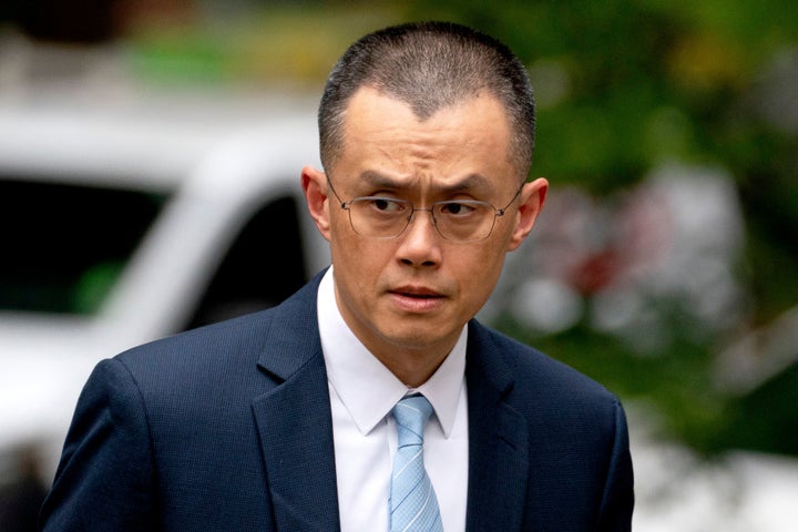 Changpeng Zhao, former chief executive officer of Binance, arrives at federal court in Seattle, Washington, US, on Tuesday, April 30, 2024. Zhao faces sentencing in a federal court in Washington state after pleading guilty to failing to maintain an effective anti-money laundering program at Binance and stepping down as CEO last year. Photographer: David Ryder/Bloomberg via Getty Images