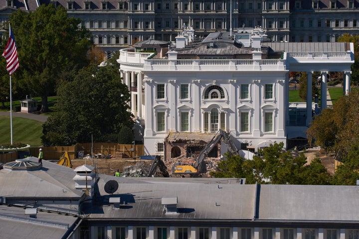 Trump is demolishing the east wing to make room for a ballroom.