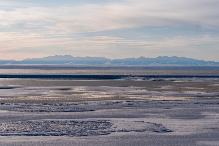 Kaktovik Lagoon and the Brooks Range Mountains of the Arctic National Wildlife Refuge are seen in Kaktovik, Alaska, Oct. 15, 2024. (AP Photo/Lindsey Wasson, File)