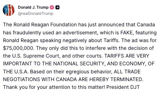 Donald Trump on Truth Social