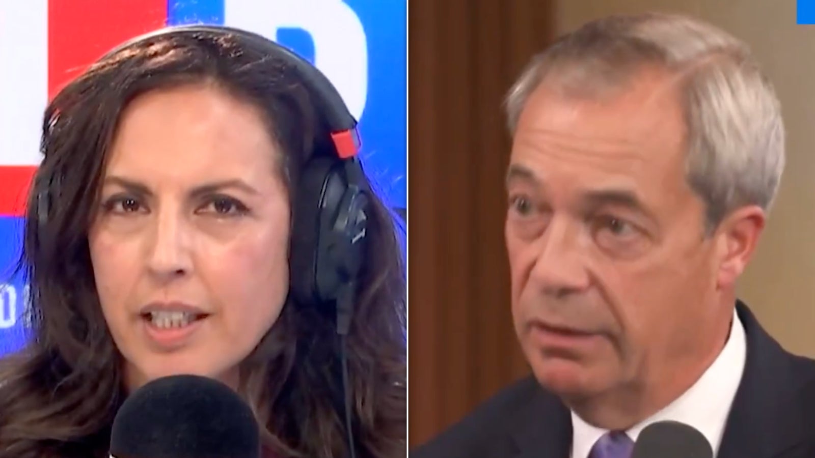 LBC Presenter Takes Aim At Farage For Calling Female Journalist 'Love' During Interview