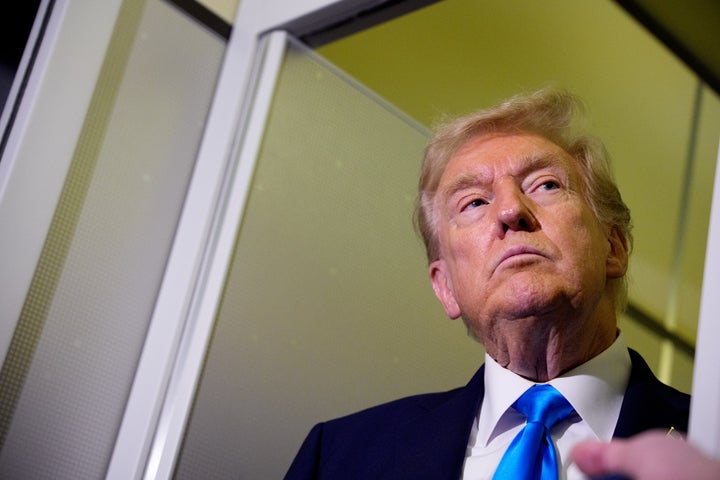 Trump punishes Canada with additional 10% import tax for not withdrawing anti-tariff announcement sooner 1 ABU NAKHLAH, QATAR - OCTOBER 25: US President Donald Trump answers a question from a journalist aboard Air Force One. (Photo by Andrew Harnik/Getty Images)