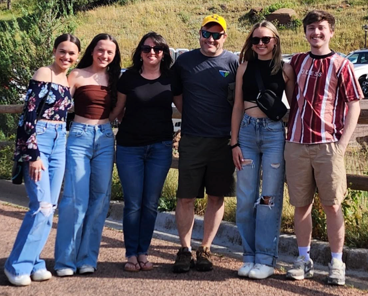 The author and her husband married after she reached five years in remission. They have four children.