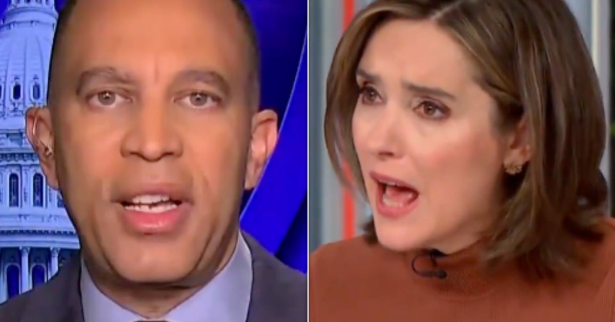 'Face The Nation' Host Accuses Hakeem Jeffries Of Hypocrisy For Using Trump Words