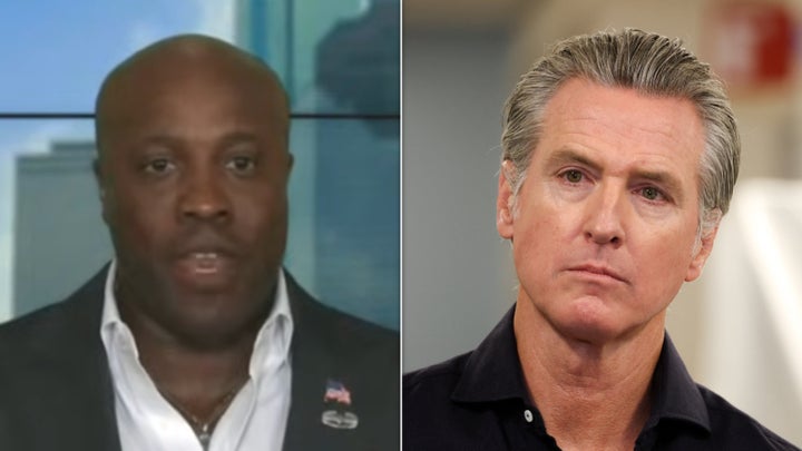 Rep. Wesley Hunt (R-Texas) took aim at California Democratic Gov. Gavin Newsom for the way he spoke in a recent podcast interview.