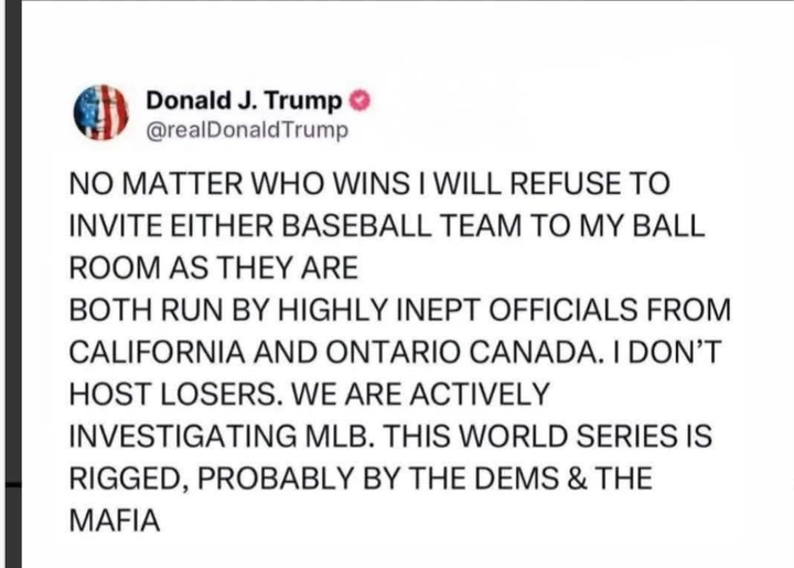 A Truth Social fake likely prompted the author's wrath.