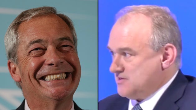 Nigel Farage and Ed Davey