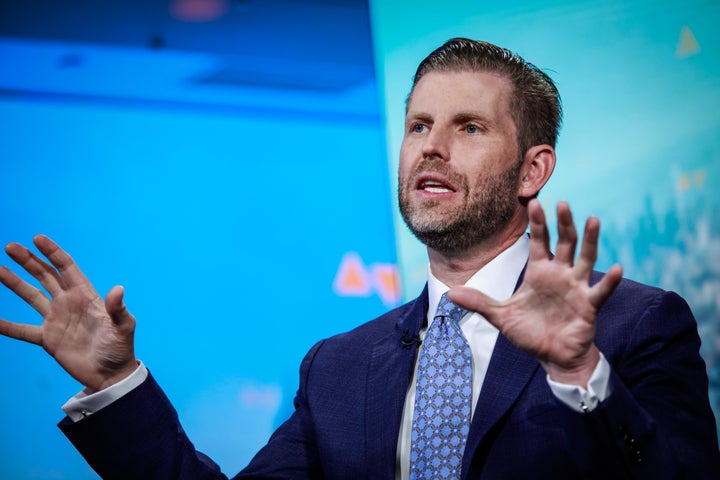 Eric Trump, seen here on September 17, called the 2020 election the 