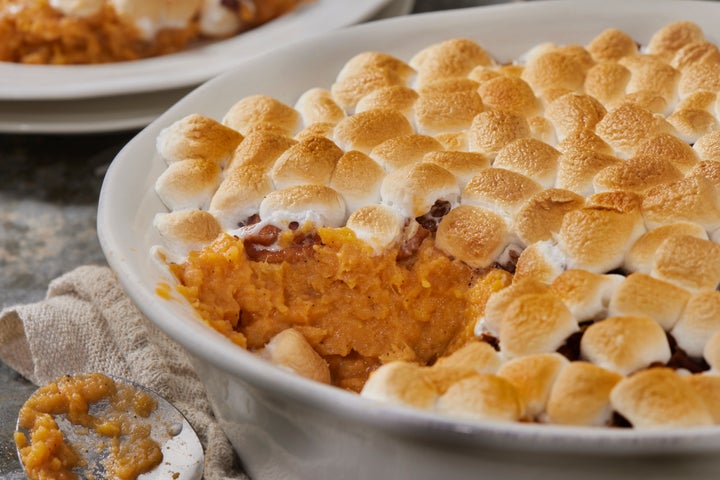 Sweet potato casserole with marshmallows is perhaps one of the most confusing American foods to exist.