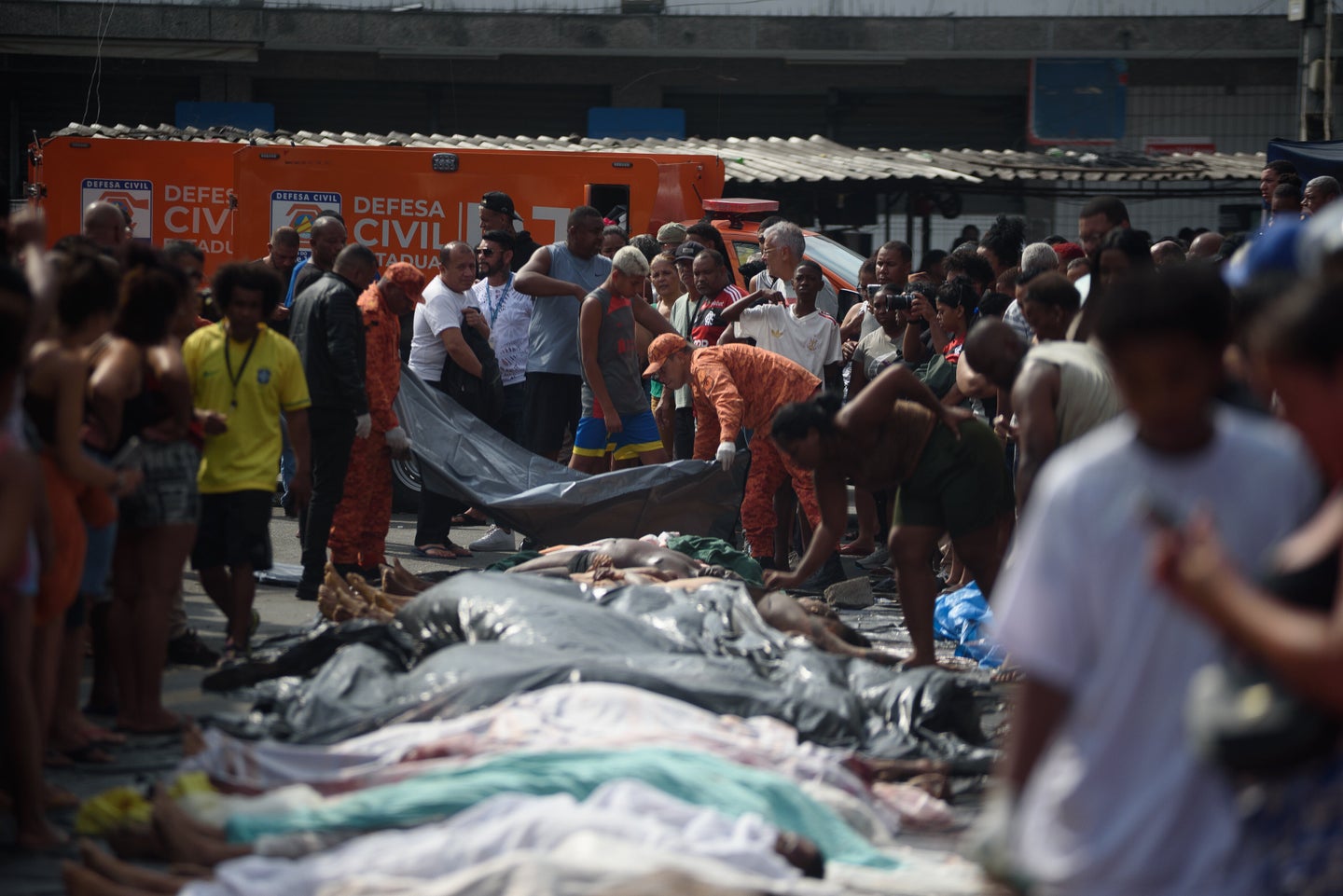 Corpses Line Rio Street After Brazil's Deadliest Operation Against Drug ...