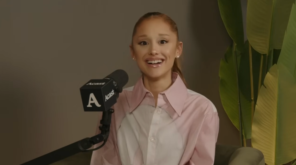Ariana Grande seemed visibly uncomfortable when an interviewer kept calling these singers her