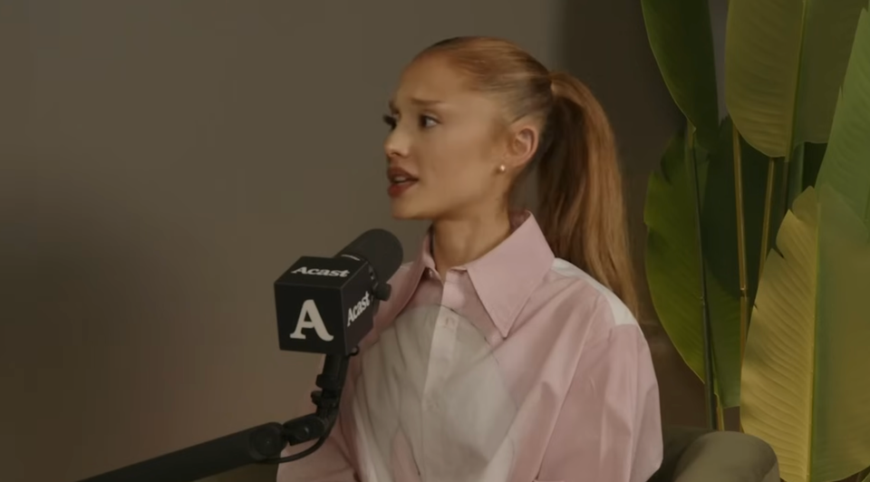 Ariana Grande seemed visibly uncomfortable when an interviewer kept calling these singers her
