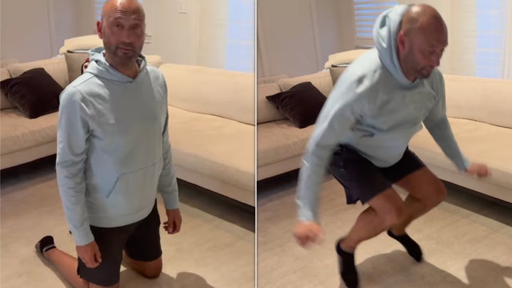 Derek Jeter posted a video on social media where he attempted this jump "biological age" challenge.