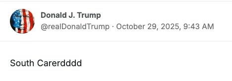 Donald Trump on Truth Social