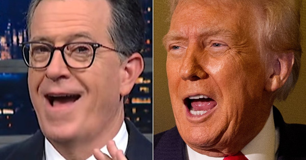 'I Spy A Cognitive!' Stephen Colbert Spots Sure Sign Of Trump's Brain Going 'South'