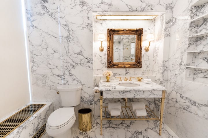 The Lincoln Bathroom, after Trump's renovation.