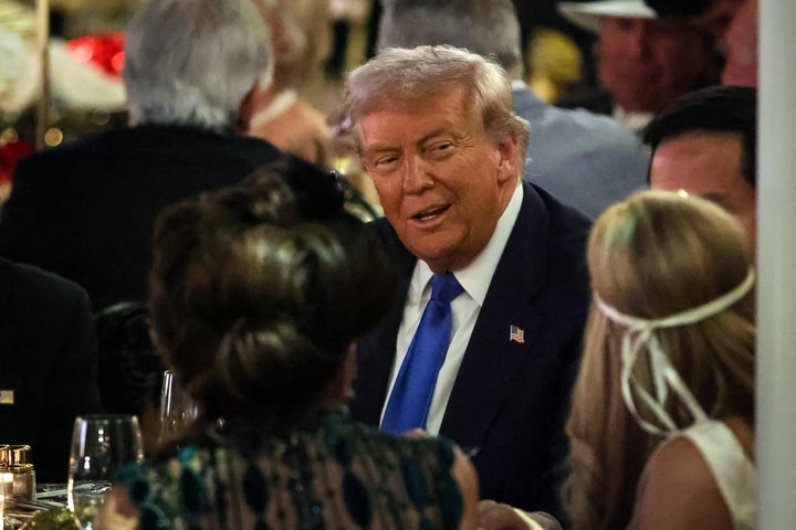 Donald Trump hosted a glitzy party at Mar-a-Lago on Halloween night.