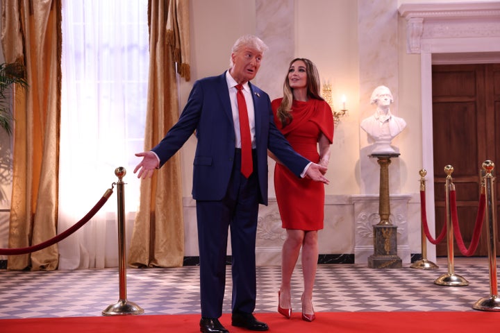 James Austin Johnson and Chloe Fineman play President Donald Trump and First Lady Melania Trump in a "Saturday Night Live" sketch titled "White House Makeover."