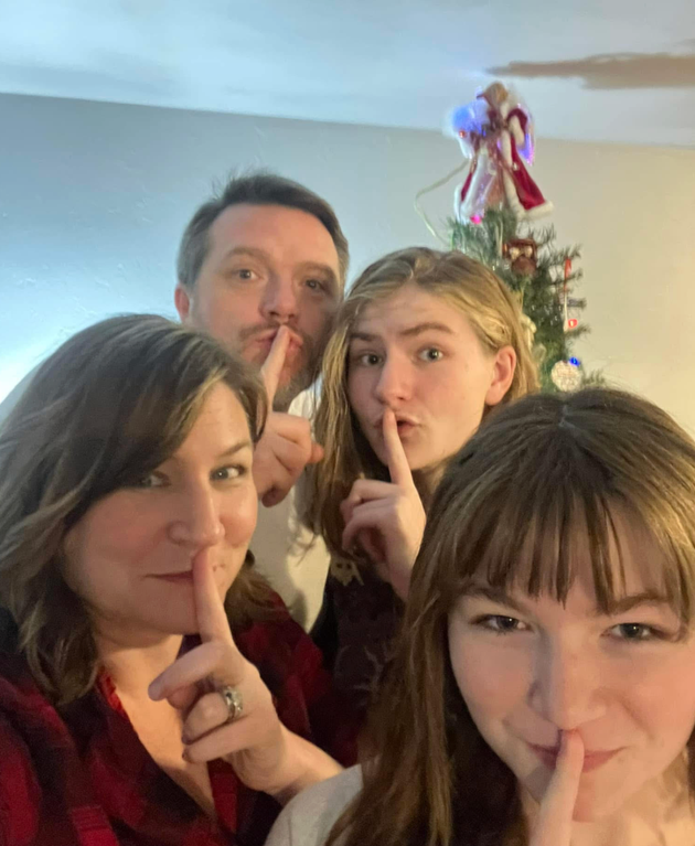 The entire McNaughton branch of Team Santa in 2024.