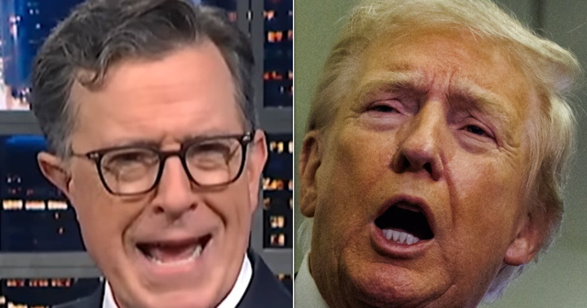 Stephen Colbert Showers Trump With An Awkward Golden Reminder
