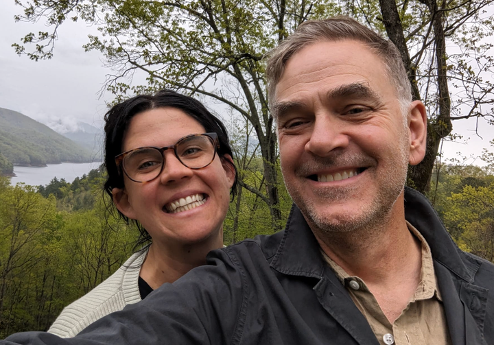 The author and Christopher on a road trip from Asheville, North Carolina, to Nashville.