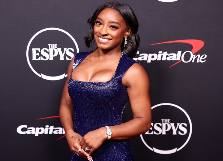 Simone Biles, seen here at the ESPY Awards in July, also revealed she's not that big of a film buff.