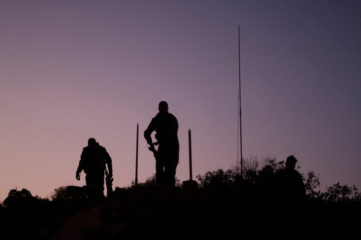 Israel Strikes Cities In Lebanon As Tensions Construct 1 Israeli soldiers stand on a battle tank in northern Israel along the border with southern Lebanon, on Nov. 6, 2025. Israel struck southern Lebanese towns that day after Hezbollah militants urged the Lebanese government to rejected entering negotiations with the country, vowing to defend itself.