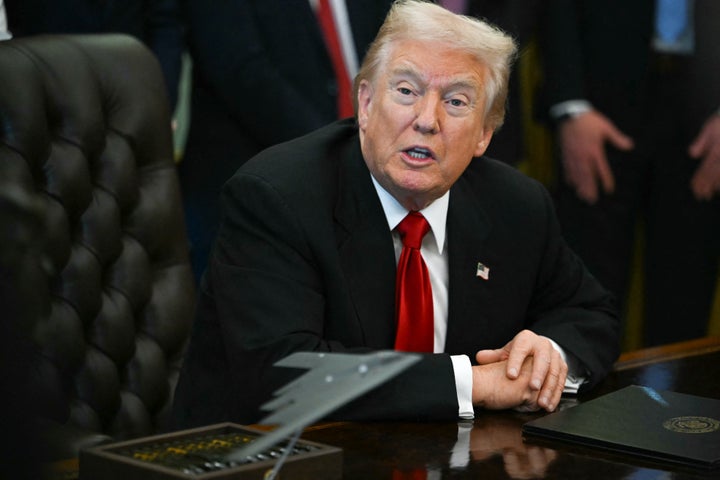 U.S. President Donald Trump speaks during an event on weight loss drugs in the Oval Office of the White House in Washington, DC on November 6, 2025. President Trump announced deals on Thursday with pharmaceutical giants Eli Lilly and Novo Nordisk to lower prices on some popular weight loss drugs. Both companies 