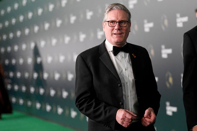 Keir Starmer arrives for the Earthshot Prize 2025 awards ceremony at the Museum of Tomorrow in Rio de Janeiro, Brazil.