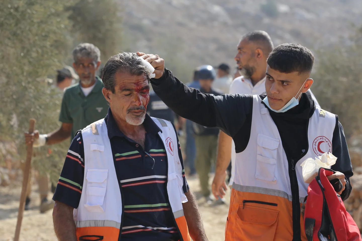 Settlers attack Palestinian harvest