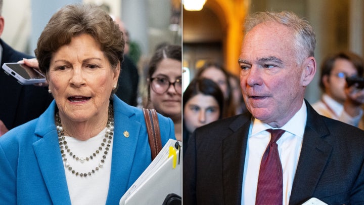 Sens. Jeanne Shaheen (N.H.) and Tim Kaine (Va.) are among the Democrats who voted to drop their party's health care demands in order to reopen the federal government.