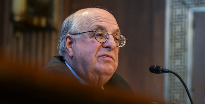 Reagan-appointed federal judge rebukes Trump in damning resignation letter 1 Mark L. Wolf, Senior Judge of the U.S. District Court for the District of Massachusetts, listens to opening statements during a Senate judicial hearing on May 17, 2023 in Washington, DC
