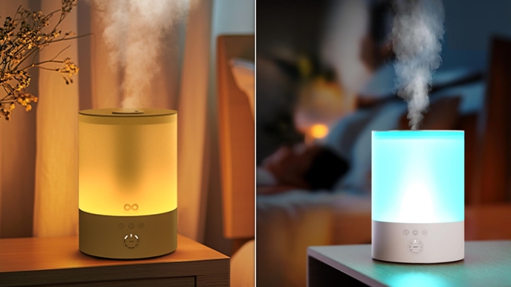 This humidifier doubles as an ambient nightlight, and it's under $30 for a limited time.