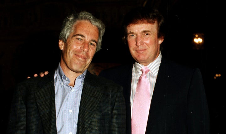 Jeffrey Epstein pictured with Donald Trump in 1997.