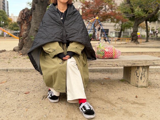 無印良品「収納ポケット付き3WAYブランケット」