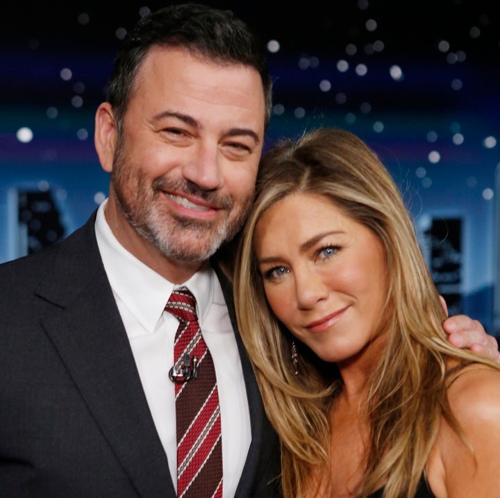 Aniston has been longtime friends with Kimmel and his executive producer wife.