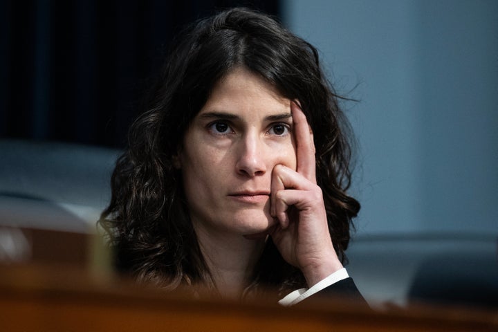 Rep. Marie Gluesenkamp Perez (D-Wash.) listens to testimony by OMB Director Russell Vought during the House Appropriations Subcommittee on Financial Services and General Government hearing on the budget of the Office of Management and Budget in the Rayburn building on June 4, 2025. Perez filed a privileged resolution on Nov. 12, 2025, condemning fellow Rep. Chuy Garcia for announcing his retirement in a way that ensures his chief of staff runs for his seat virtually unopposed in the March primary.