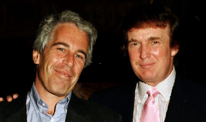 This Epstein Warning About Trump Ought to Chill You To Your Bones 1 Jeffrey Epstein (left) and Donald Trump (right) pose together at Mar-a-Lago in Palm Beach, Florida on Feb. 22, 1997.