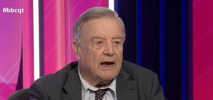 Tory peer Ken Clarke on BBC Question Time