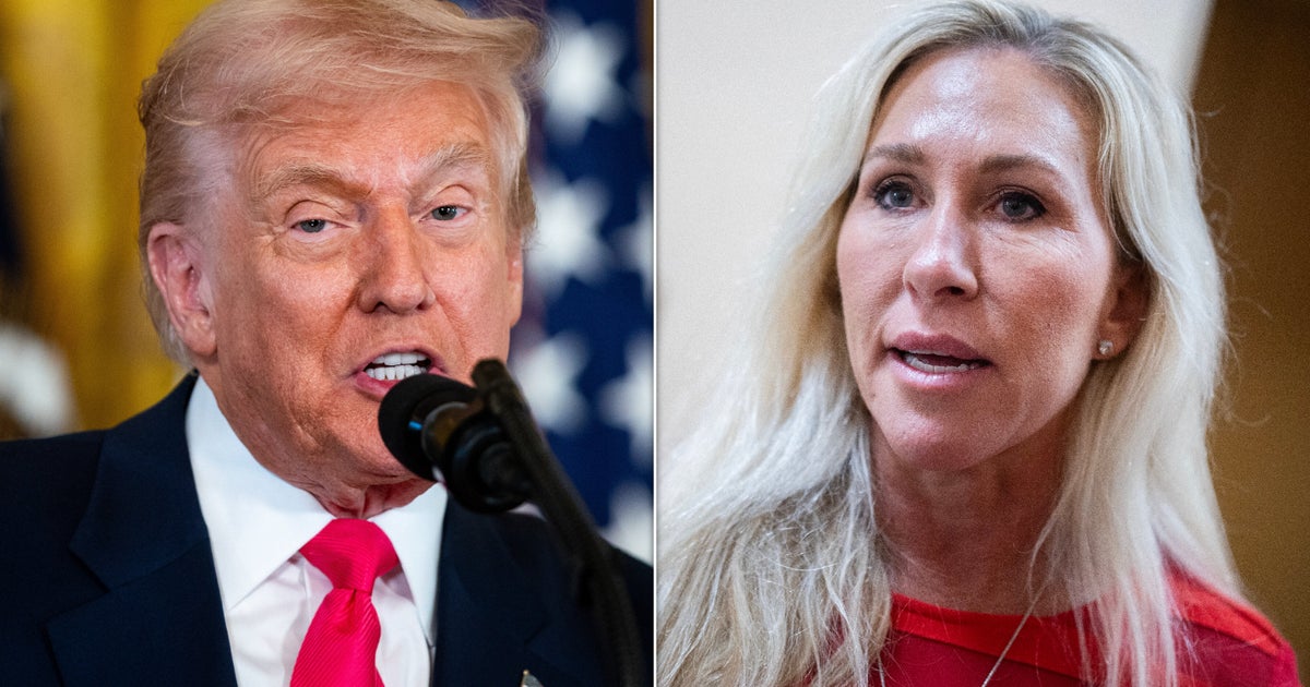 On Saturday, Trump tested out a new nickname for her, calling her “Marjorie Taylor Brown” because “Green grass turns Brown when it begins to ROT!”