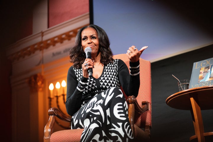 Former first lady Michelle Obama ruled out a presidential run because America "ain't ready" for a woman in power.