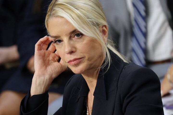 WASHINGTON, DC - OCTOBER 07: U.S. Attorney General Pam Bondi testifies before the Senate Judiciary Committee in the Hart Senate Office Building on Capitol Hill on October 07, 2025 in Washington, DC. (Photo by Alex Wong/Getty Images)